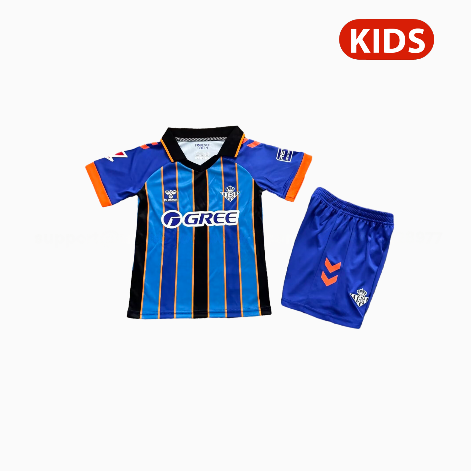Real Betis 25-26 Goalkeeper Blue Kids Kit - UnitedFutballJersey