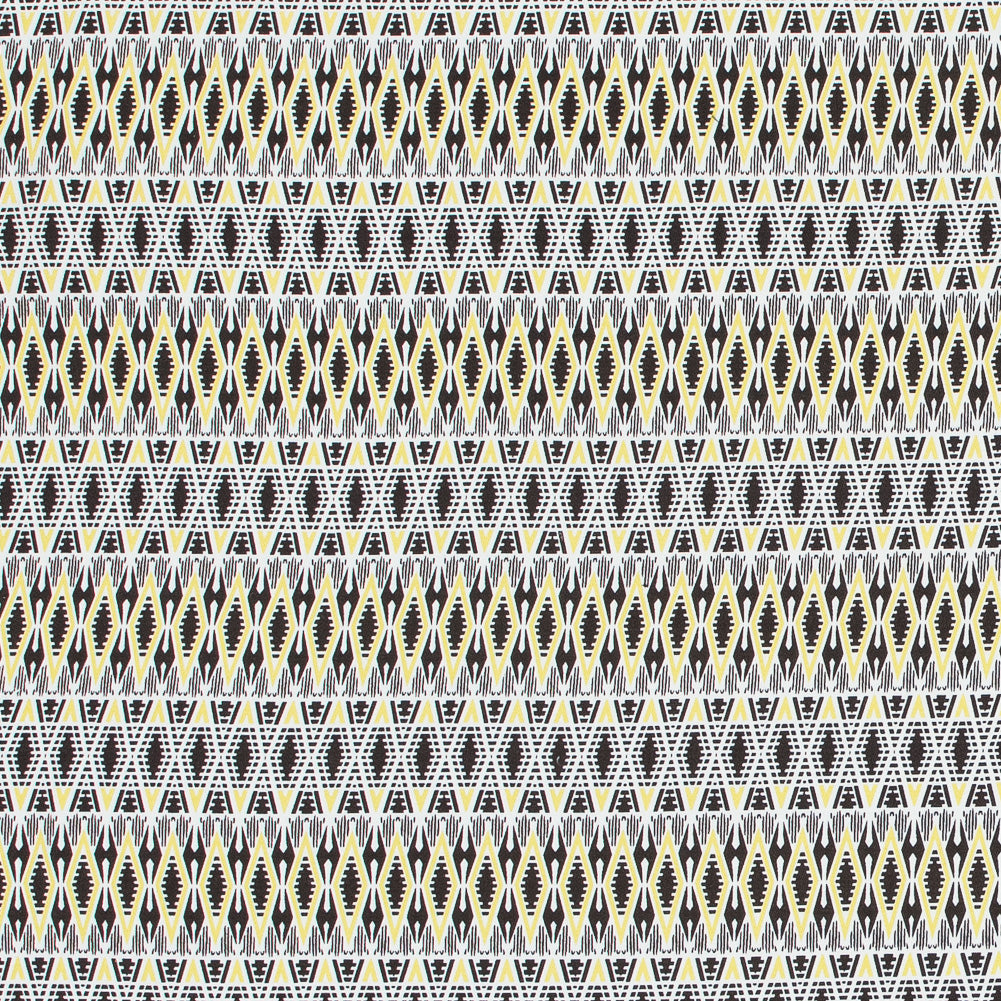 Yellow Geometric Stretch Cotton Twill - Joann Fabrics