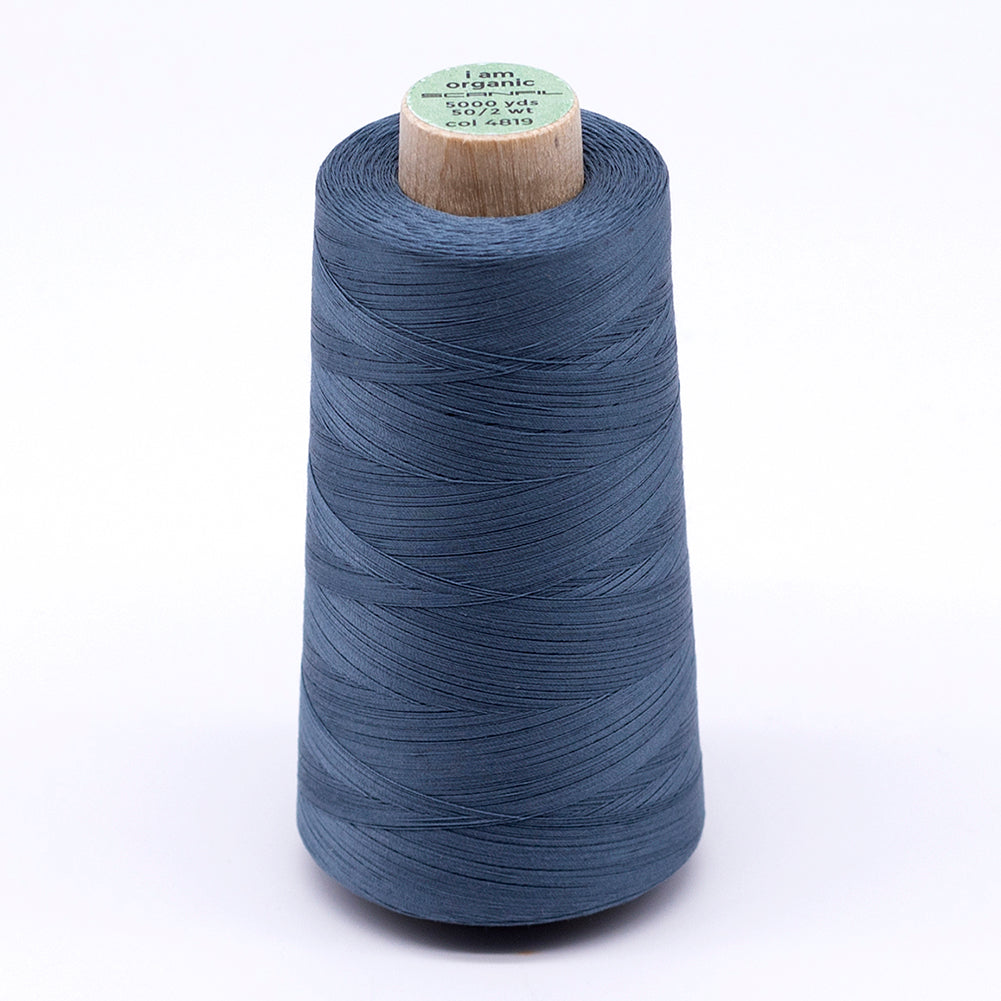 SCANFIL® 50wt Organic Pima Cotton Thread 5000 yd Cones - 4819 Aegean Blue - Joann Fabrics
