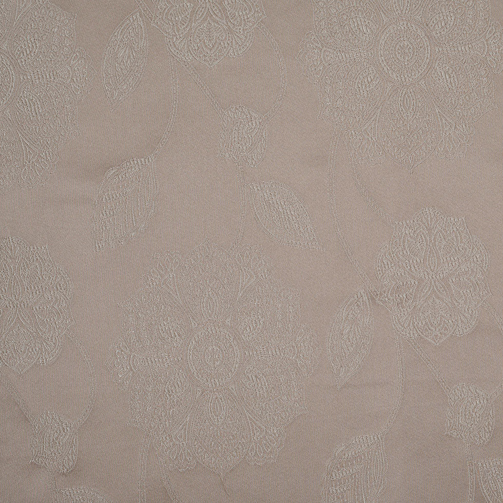 Dark Beige and Light Beige Floral Satin Jaquard - Joann Fabrics