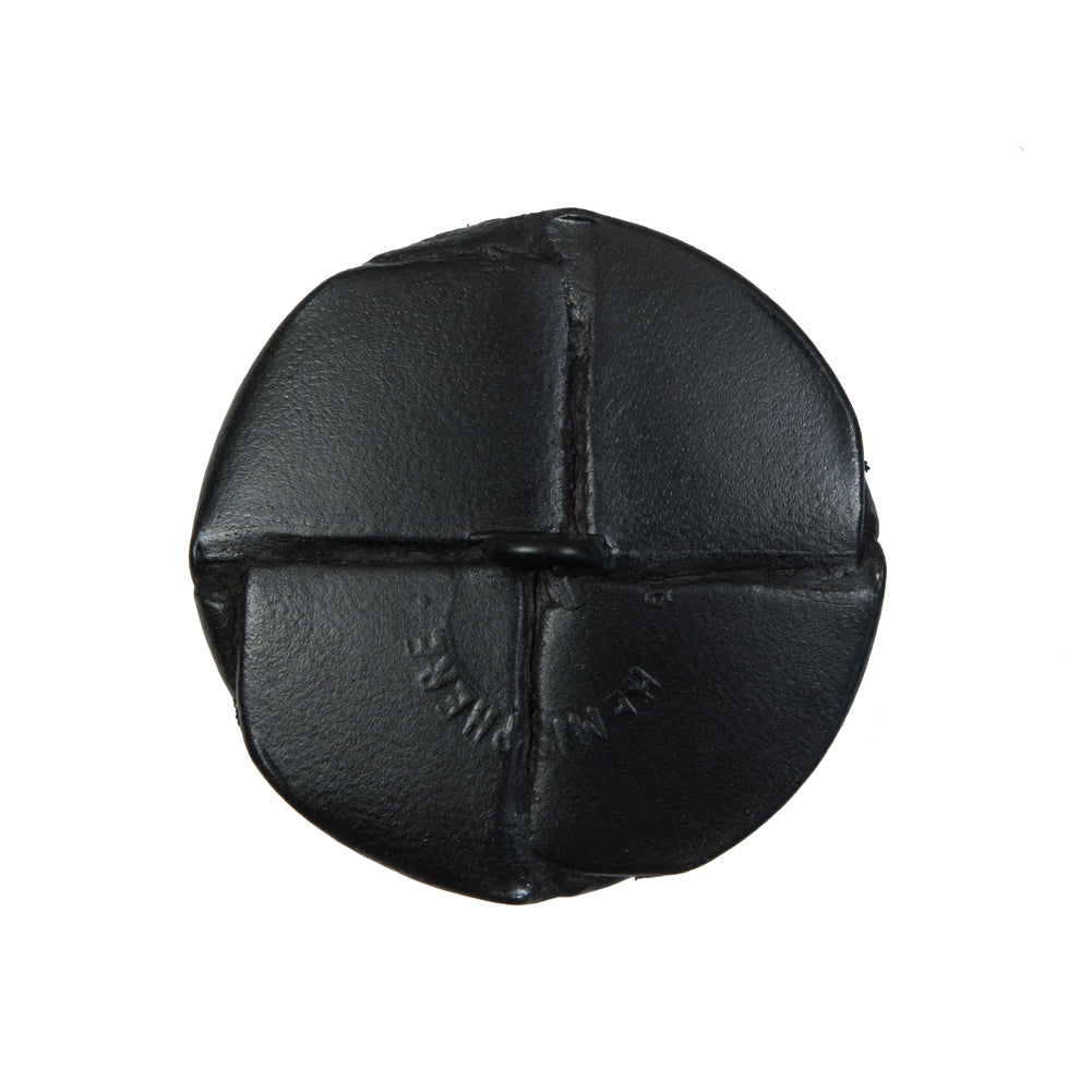 Black Leather Shank Back Button - 40L/25.5mm - Joann Fabrics