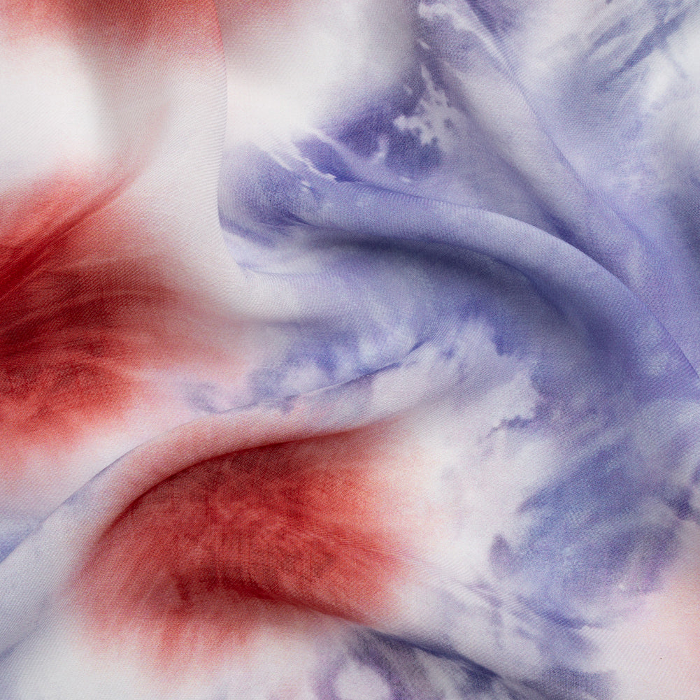 Mood Exclusive Firecracker Freedom Slubbed Sheer Polyester Woven - Joann Fabrics