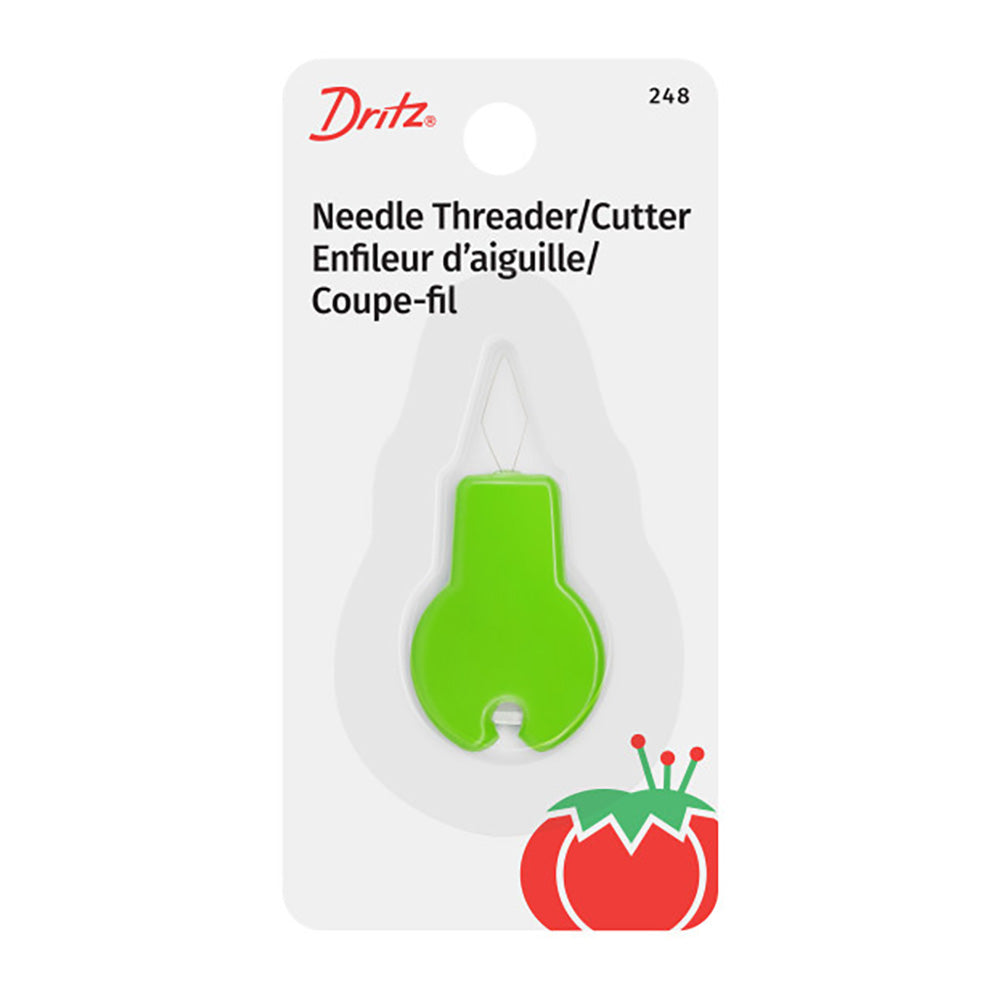 Dritz Needle Threader with Cutter - Green - Joann Fabrics
