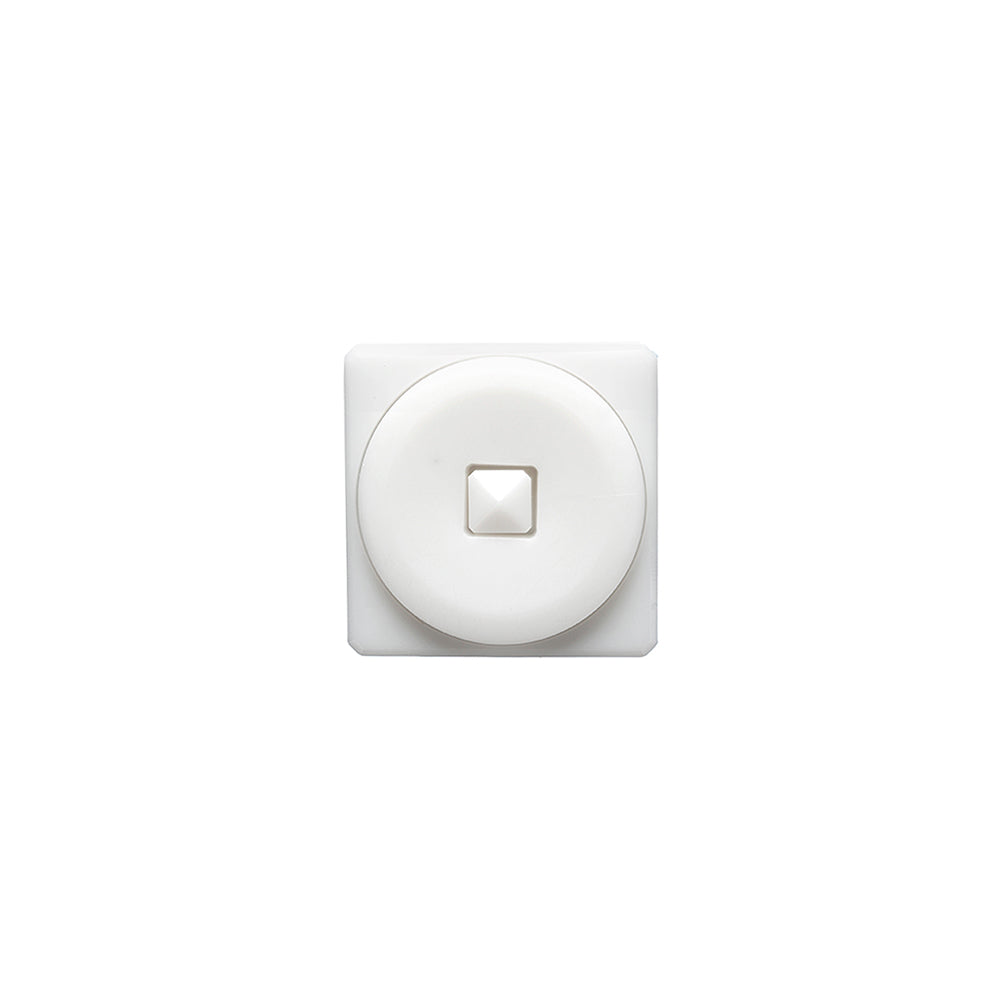 White Circle in a Square 2-Piece Dimensional Shank Back Button - 18L/11.5mm - Joann Fabrics
