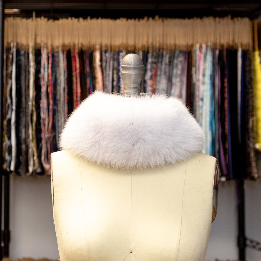 White Fox Fur Headband or Scarf with VELCRO&reg; Closure - Joann Fabrics