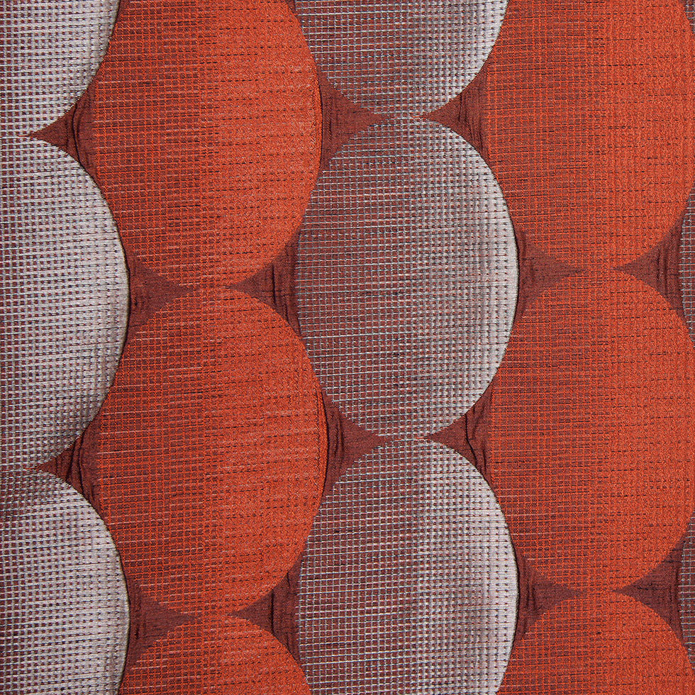 Rust/Taupe Rows of Ovals Textured Jacquard - Joann Fabrics