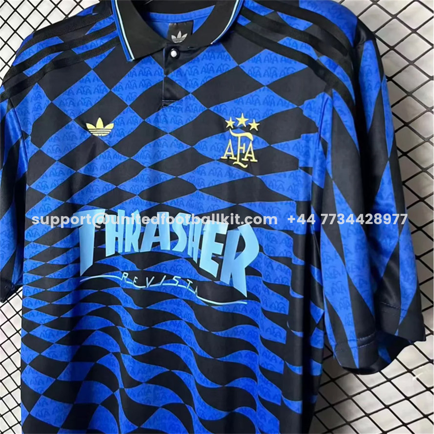 Argentina 2026 Blue With Black Geometric Special Jersey - Fans Version - UnitedFutballJersey