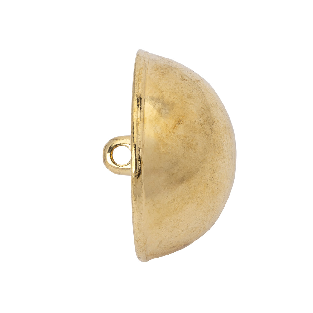 Metal Shank Back Button - 42L/27mm - Domed Gold - Joann Fabrics