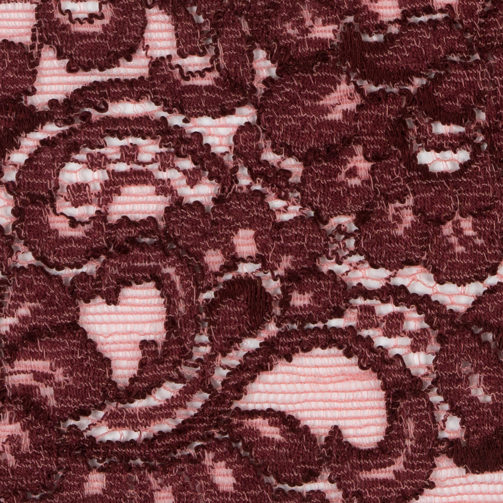 Deco Rose and Peony Stretch Lace Trimming - 3.5