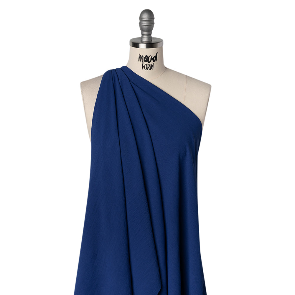 Drapey Polyester Twill - Cobalt Blue - Designer Deadstock - Joann Fabrics