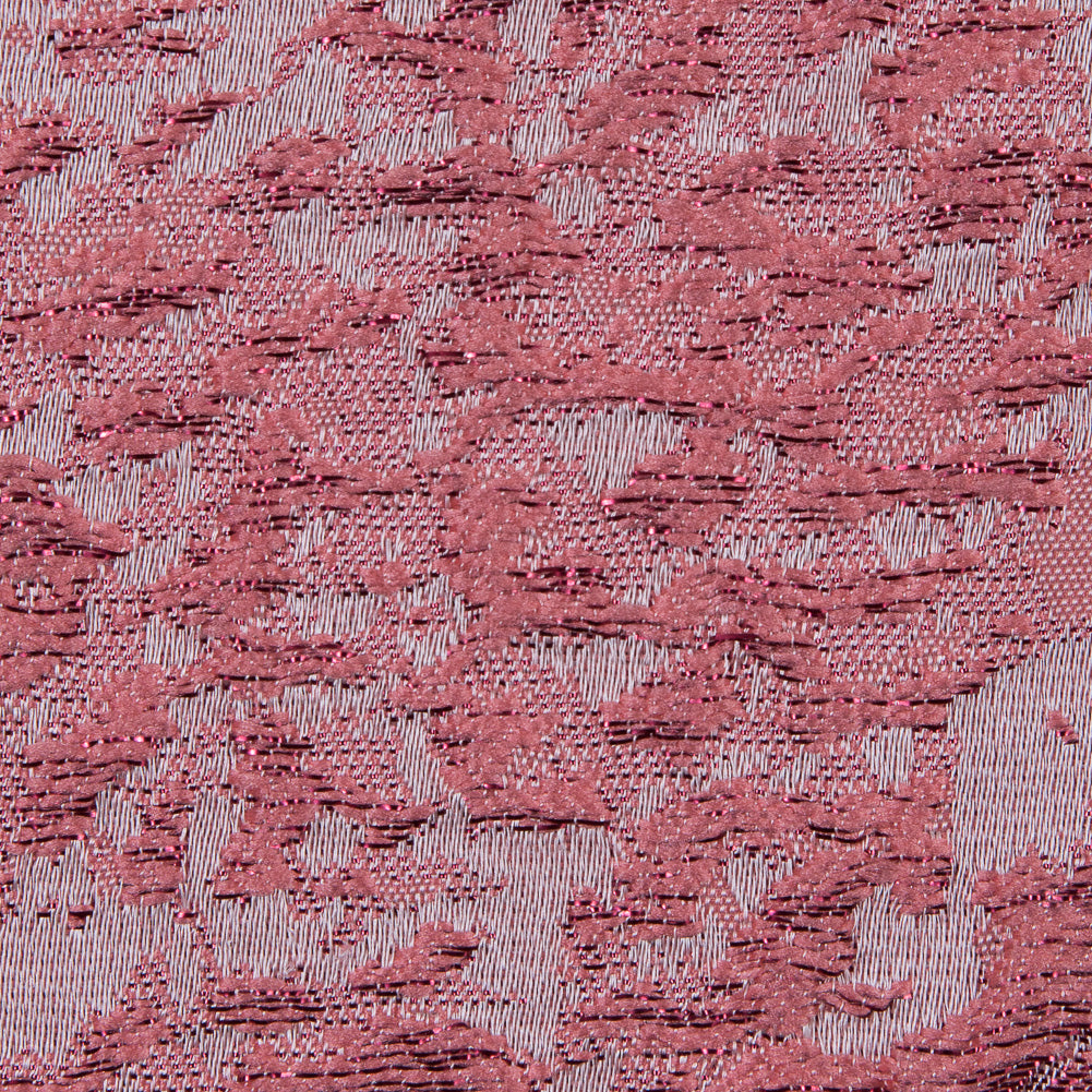 Metallic Red and Candlelight Peach Abstract Brocade - Joann Fabrics