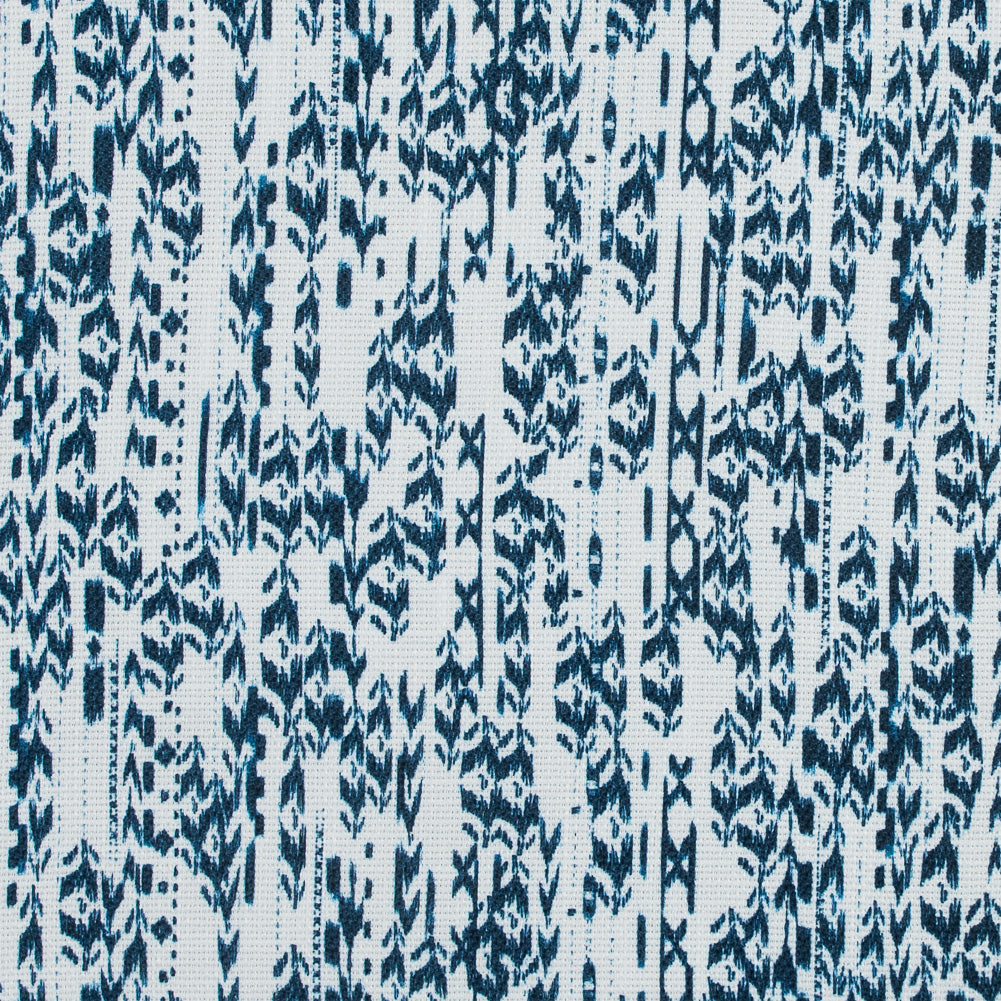 Italian Blue and White Abstract Polyester Canvas - Joann Fabrics