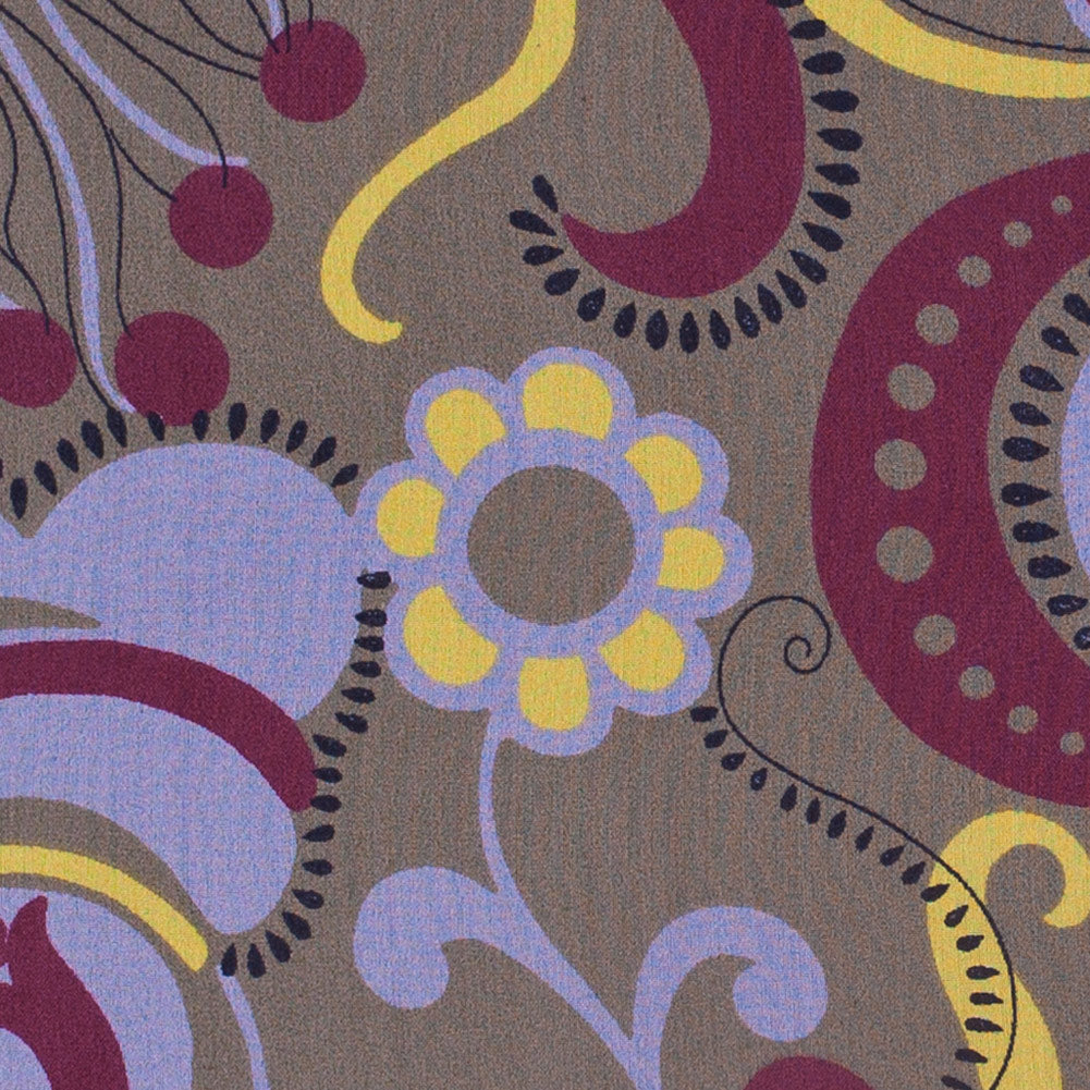 Multicolor Bold Floral Silk Chiffon - Joann Fabrics