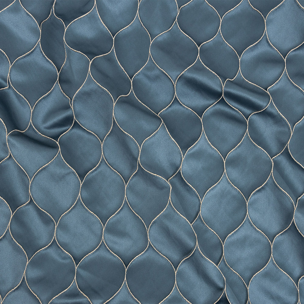 Satin-Faced Drapery Jacquard - Danube Ogees - British Imported - Joann Fabrics