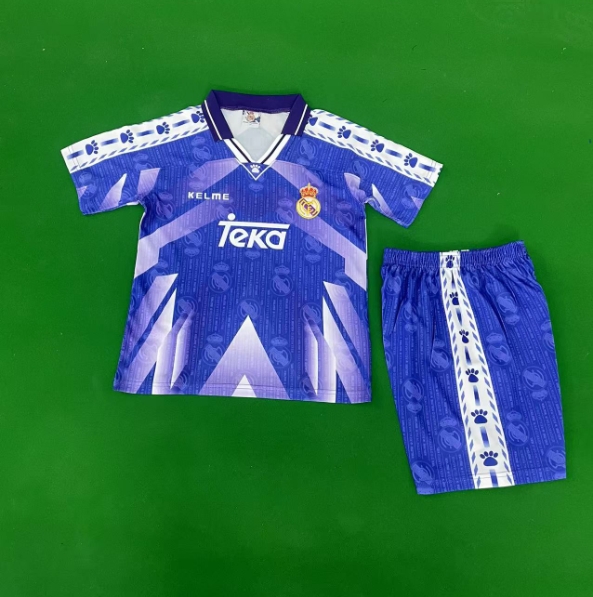 1996-1997 Retro Real Madrid Away Football Shirt 1:1 Thai Quality Kids Size