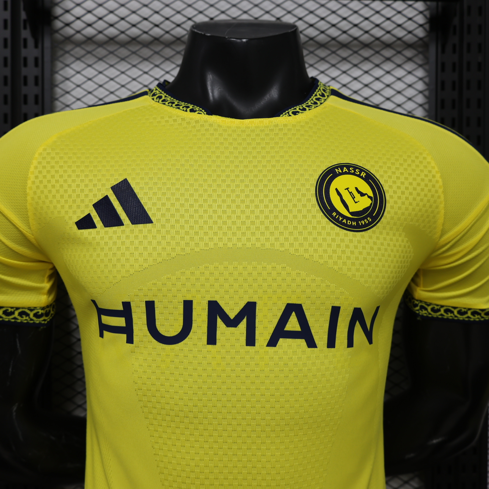 Al Nassr Riyadh Victory 26-27 Home Jersey With HUMAIN Sponsor - Player Version - UnitedFutballJersey