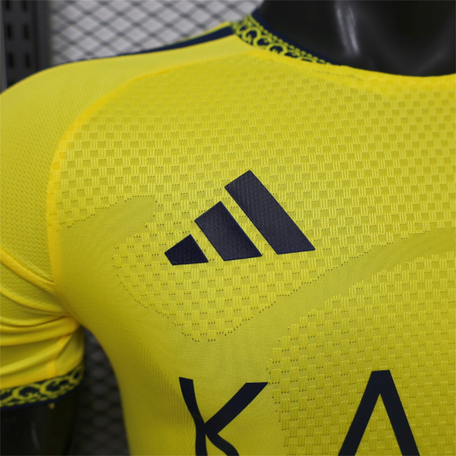 Al Nassr Riyadh Victory 26-27 Home Jersey With Sponsors - Player Version - UnitedFutballJersey