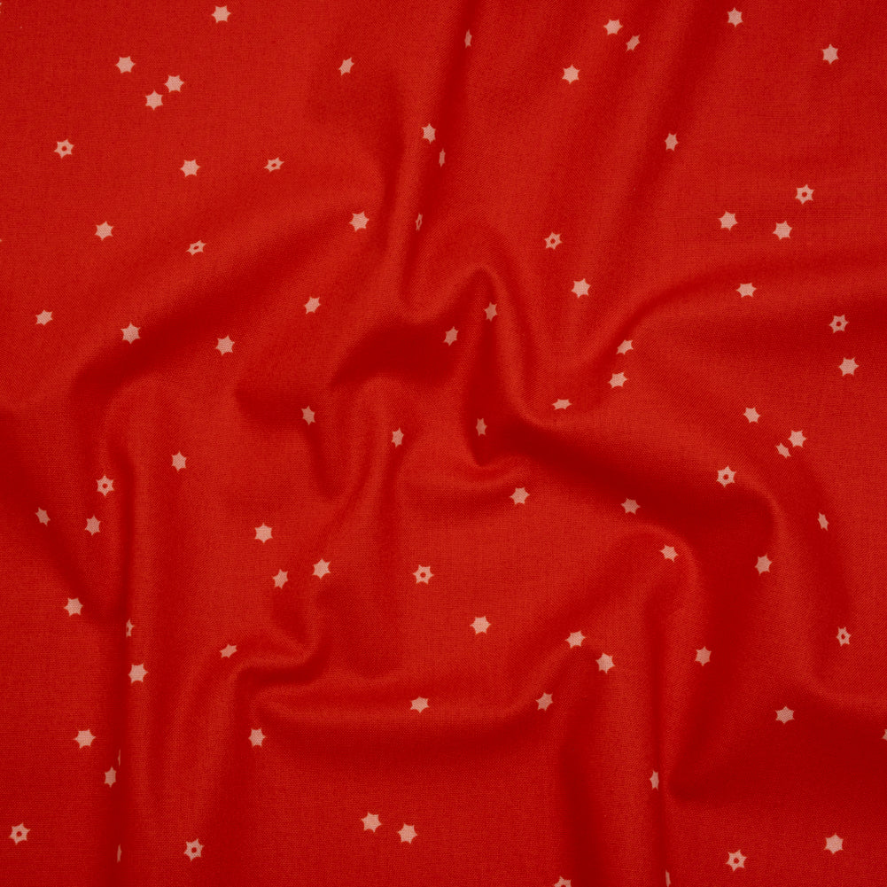 Printed Quilting Cotton by Ghazal Razavi for FIGO Studio - Red Flowers - Seasons Basics Collection - Joann Fabrics