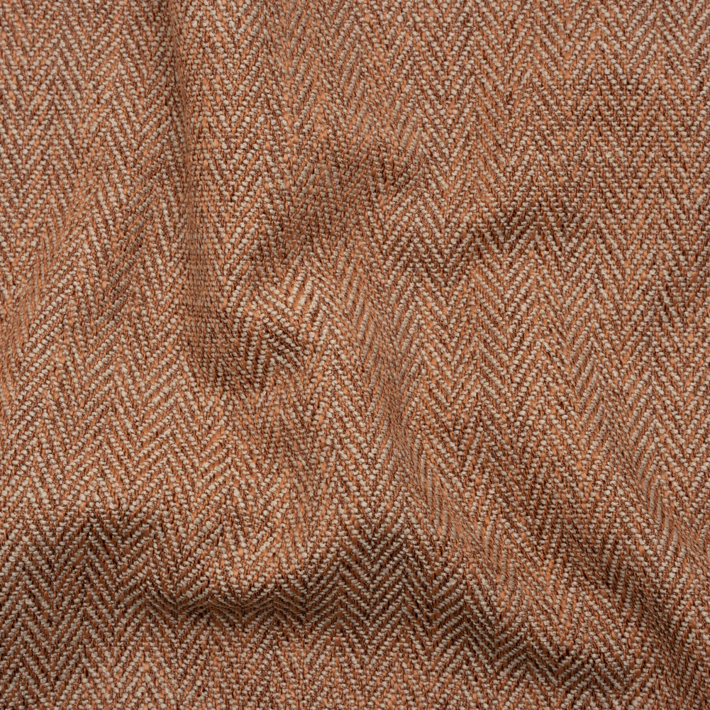 Recycled Polyester Home Decor Twill - Terracotta Herringbone - British Imported - Joann Fabrics