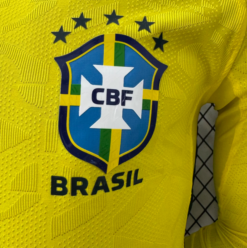 2026 Long sleeves Player Version Brazil Home Football Jersey 1:1 Thai quality