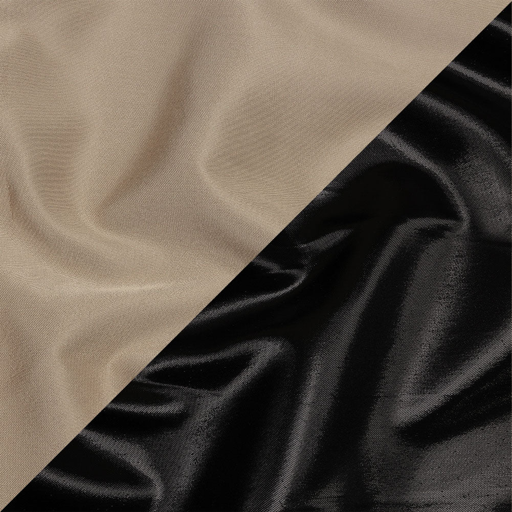 Olwyn Metallic Black and Beige Double Faced Luxury Mikado - Joann Fabrics