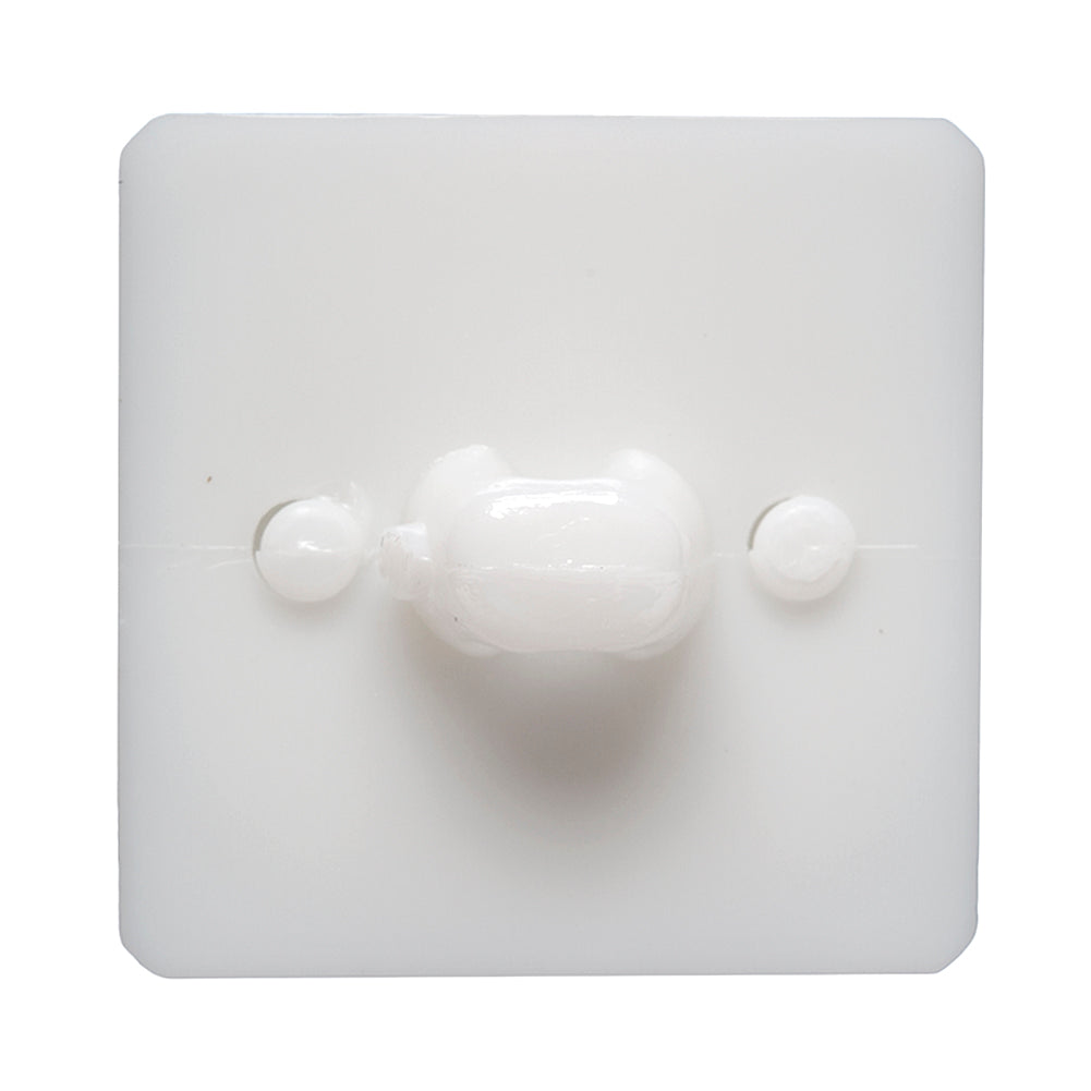 White Circle in a Square 2-Piece Dimensional Shank Back Button - 48L/30.5mm - Joann Fabrics
