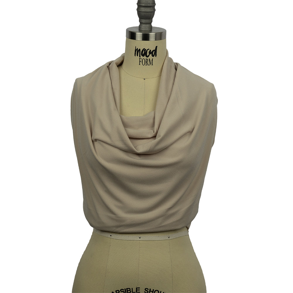 Stretch Polyester Crepe Knit - Nude - Arabesque Collection - Joann Fabrics
