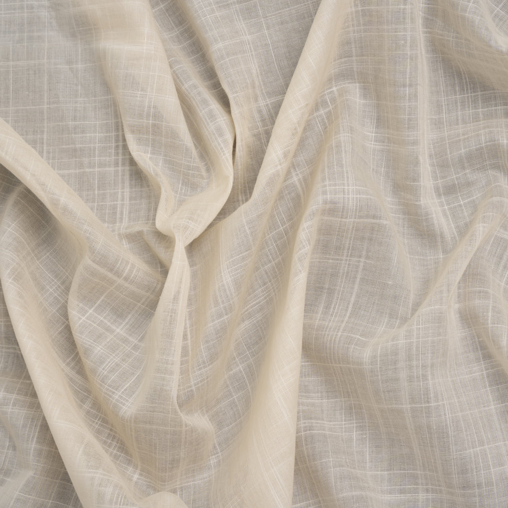 Textured Cotton Voile - Light Beige - Famous Australian Designer Deadstock - Joann Fabrics