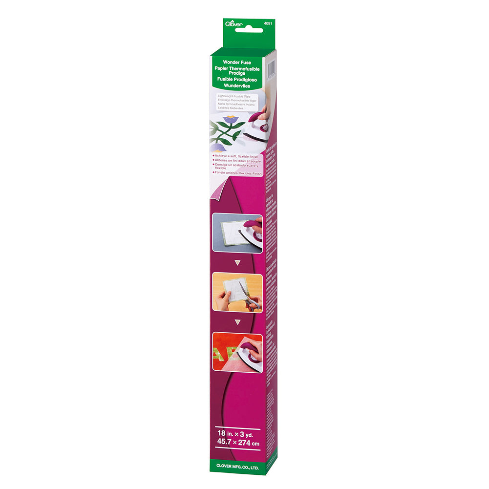 Clover Wonder Fuse Roll - Lightweight Fusible Web - 18