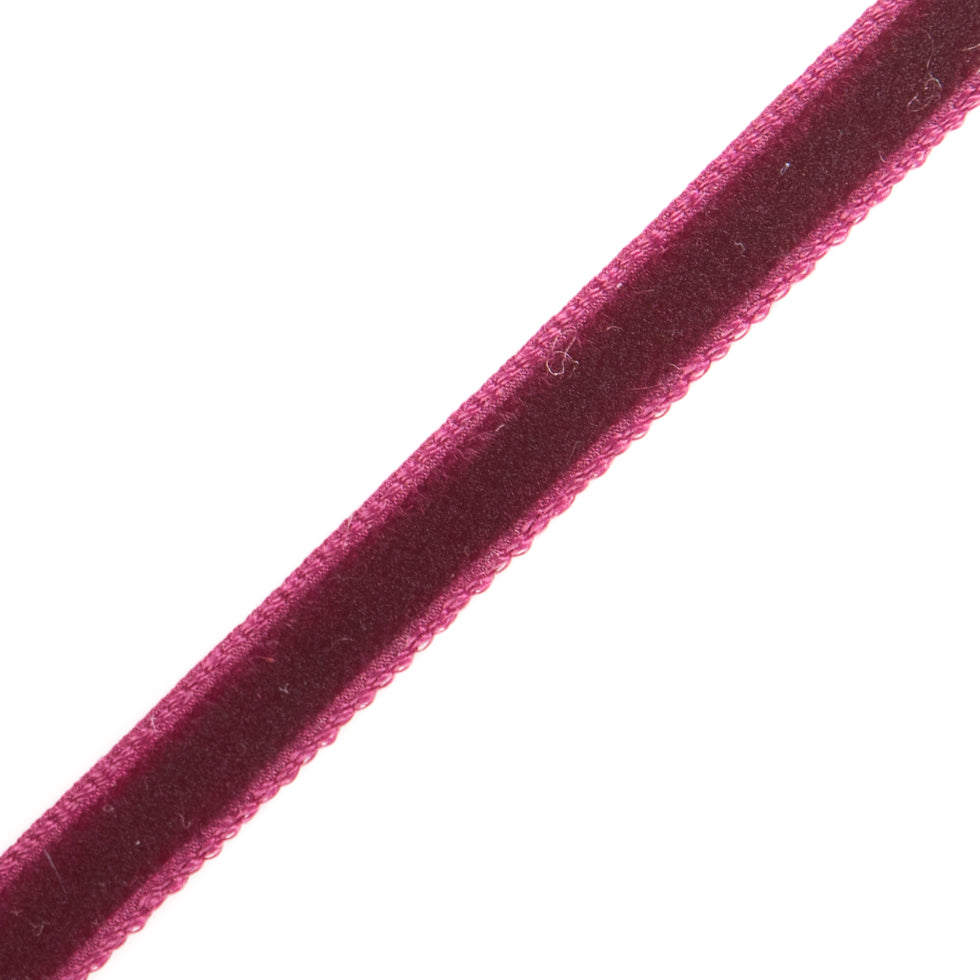 Single Faced Velvet Ribbon Made in Italy - 1/8