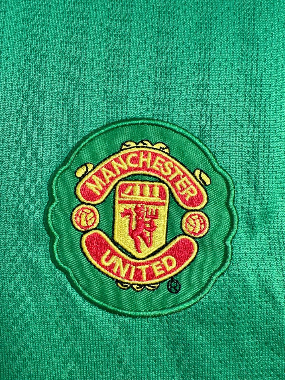 2007/2008 Retro Manchester United Goalkeeper Green Football Shirt 1:1 Thai Quality