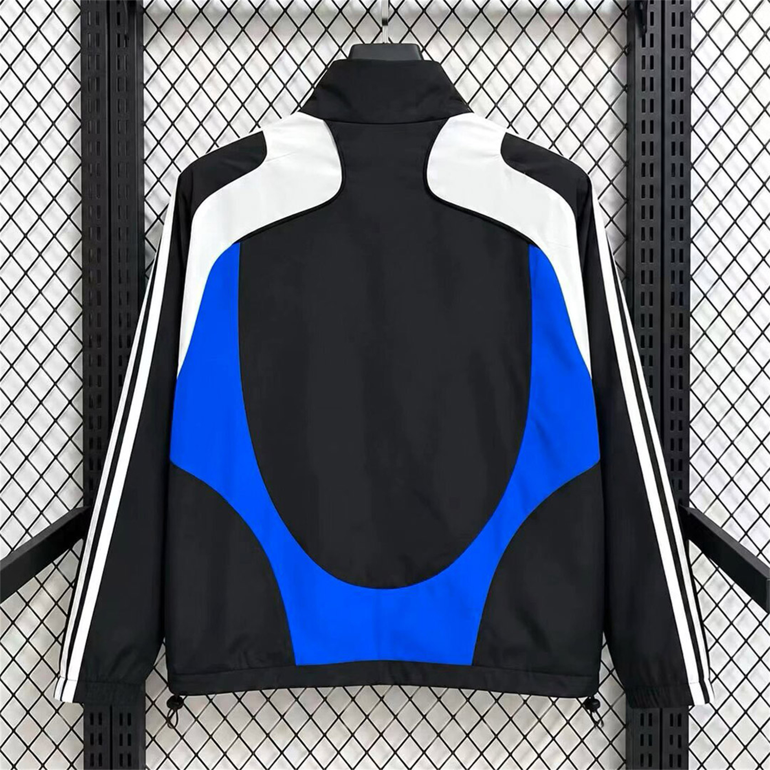 Retro C.H.E.L.S.E.A 2008-09 Windbreaker Jacket - Black Blue White - UnitedFutballJersey
