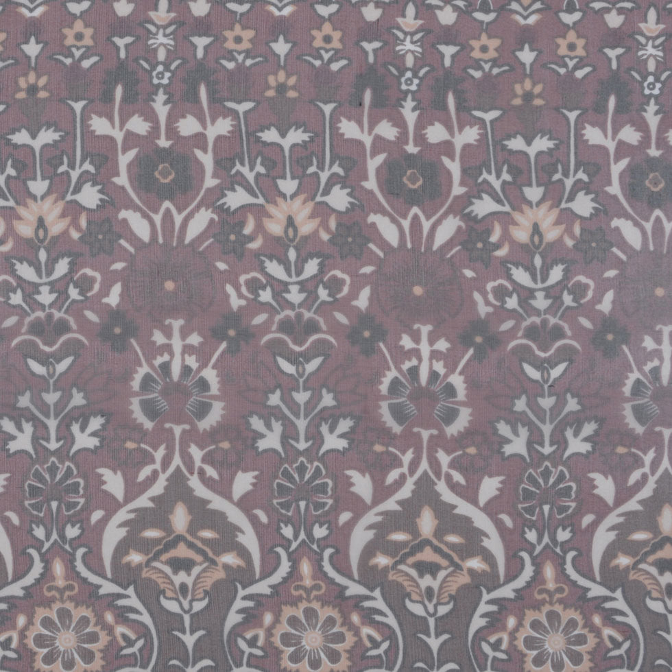 Mauve/Black/Peach/Cream/Chocol Paisley Print - Joann Fabrics