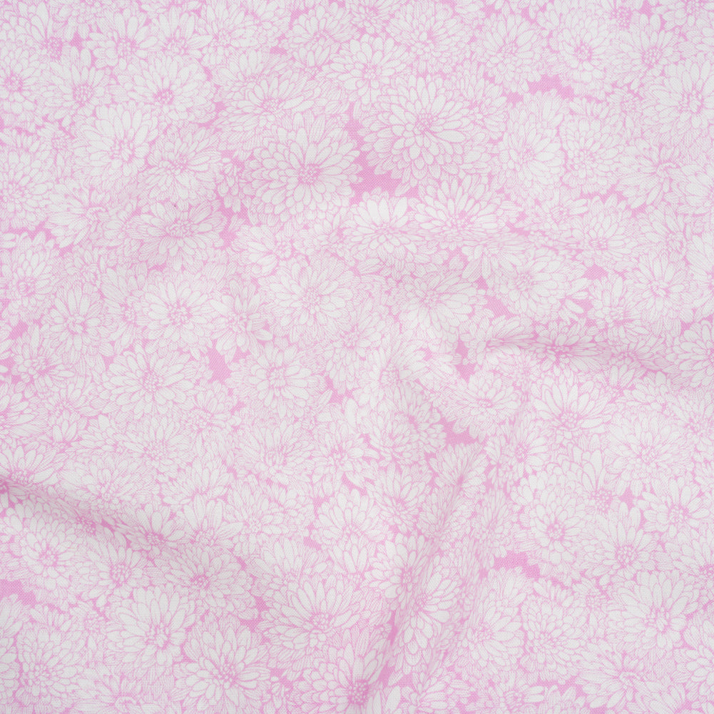 Printed Quilting Cotton by Anna Maria Textiles for Northcott - Pucker Up Mums Floral - Indelible Soft Collection - Joann Fabrics