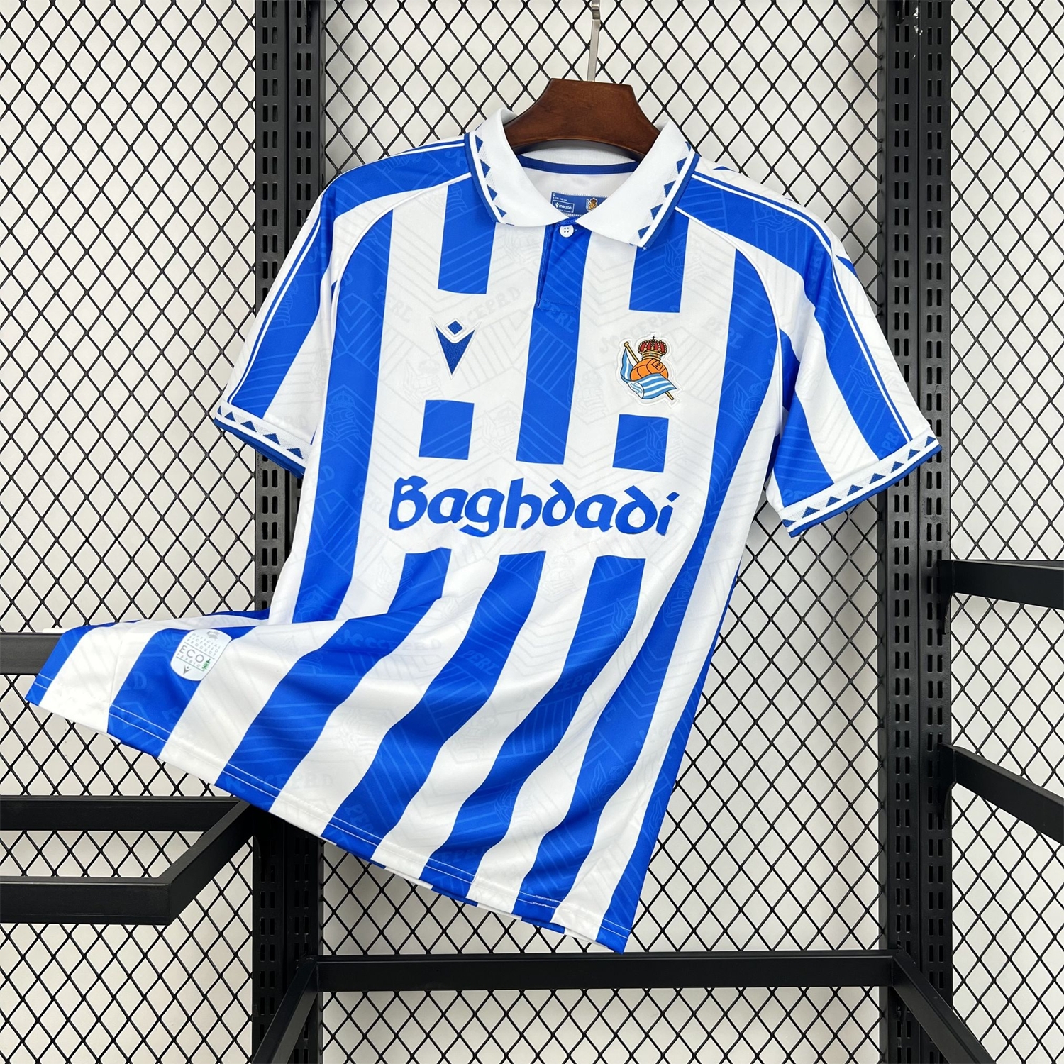Real Sociedad 25-26 White With Royal Blue Retro Style Special Jersey - Fans Version - UnitedFutballJersey