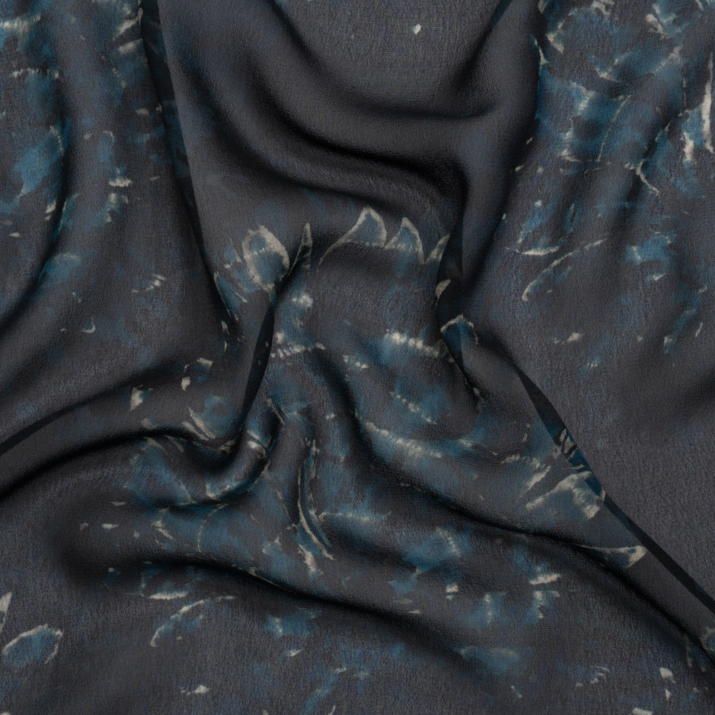 Mood Exclusive Navy All Fanned Out Viscose Chiffon - Joann Fabrics