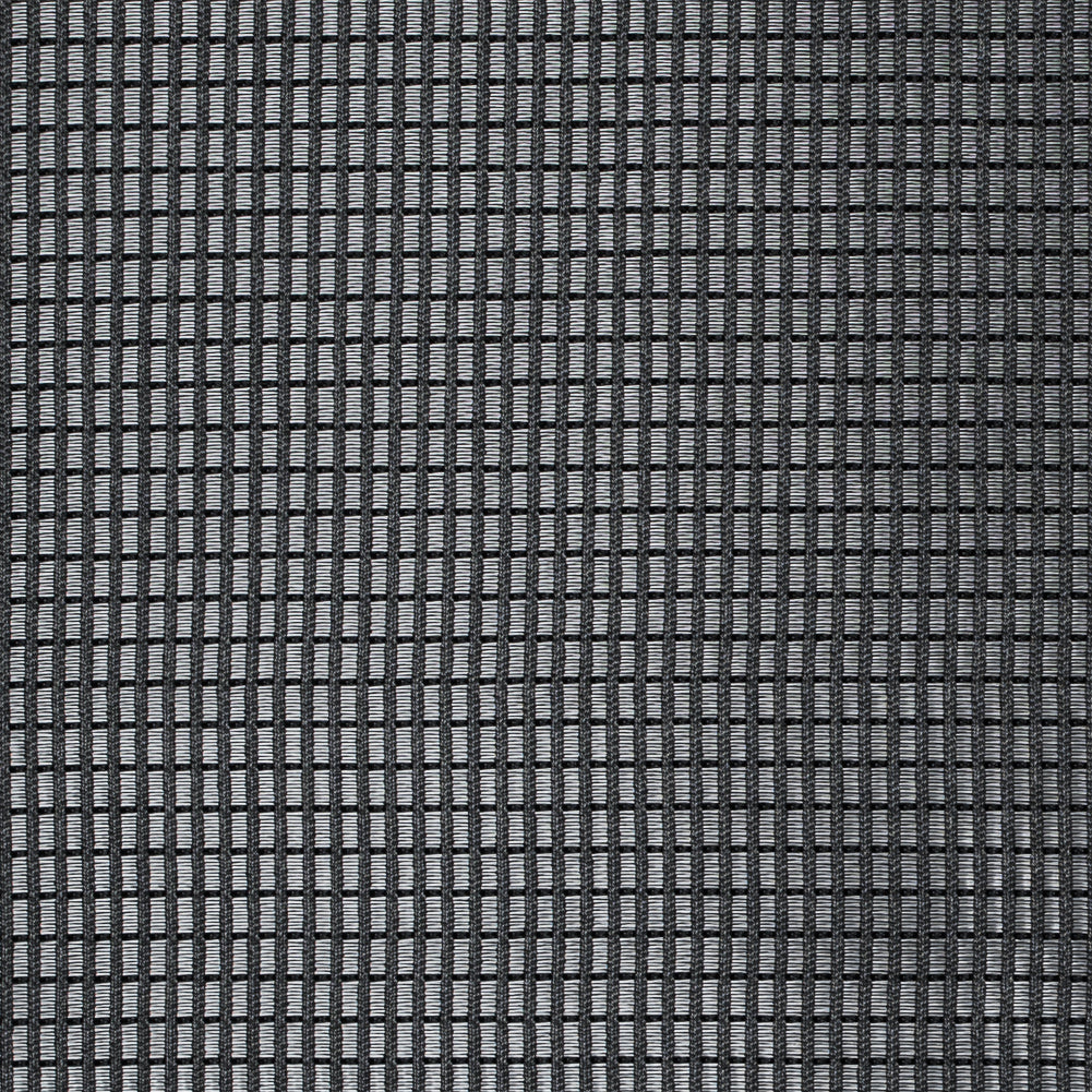 Alexander Wang Silver and Black Ribbed Novelty Double Knit - Joann Fabrics