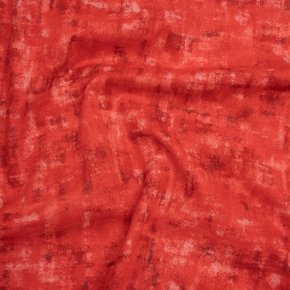 Printed Quilting Cotton by Patrick Lose for Northcott - Scarlet Billows Jazzy Painted Texture - Tonal Trios Collection - Joann Fabrics