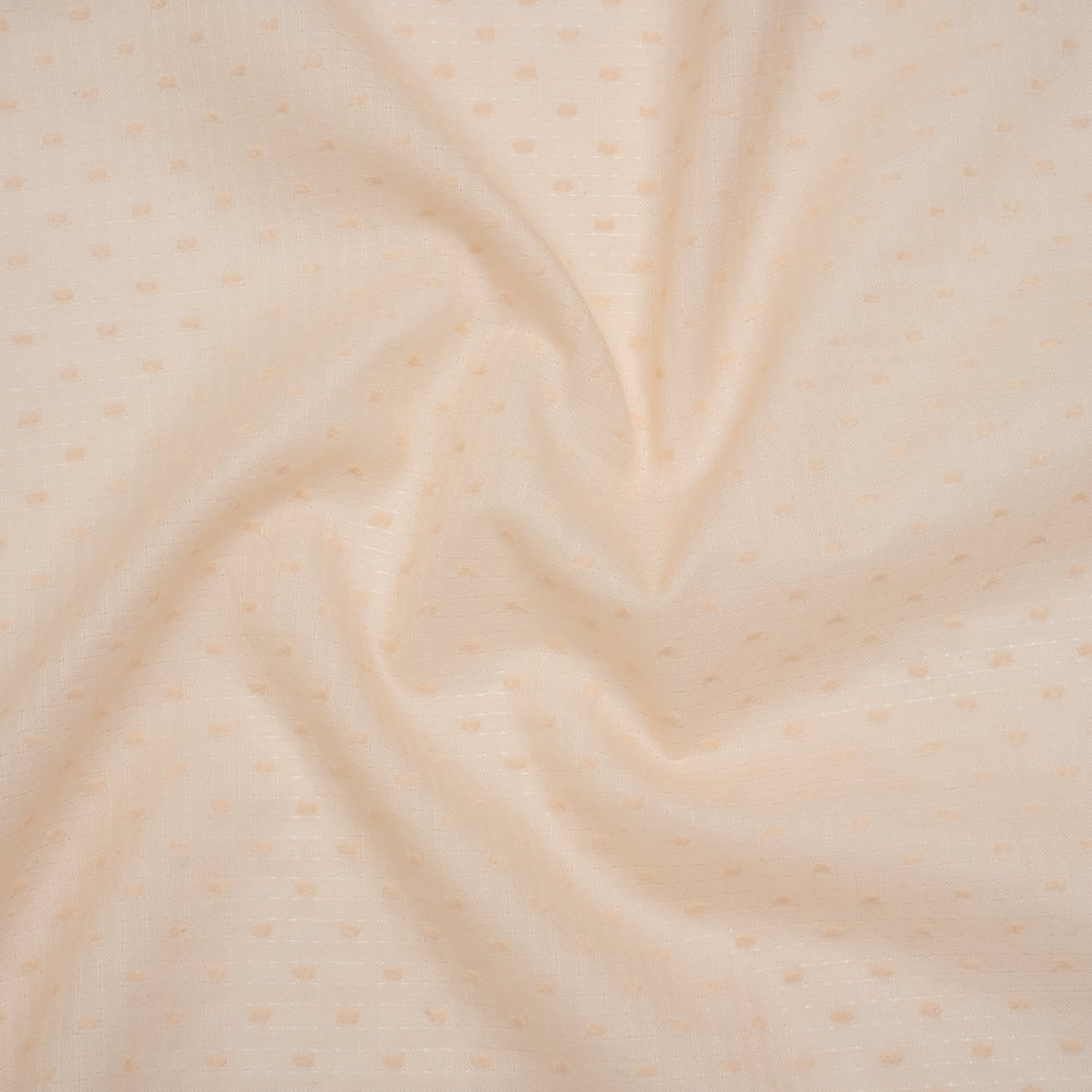 Swiss Dot Gridded Cotton Voile - Buff - Famous Australian Designer Deadstock - Joann Fabrics