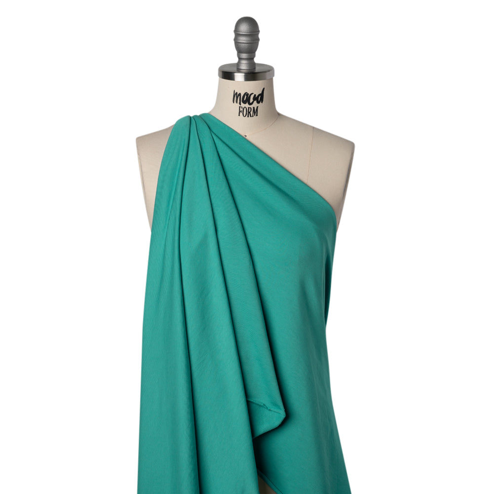Stretch Cotton and Modal French Terry - Baltic Green - Deadstock - Joann Fabrics