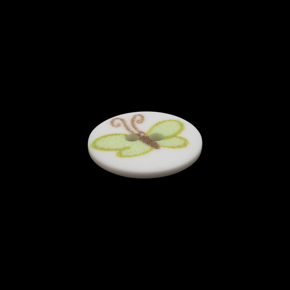 Italian Green Kids Butterfly Button - 24L/15mm - Joann Fabrics