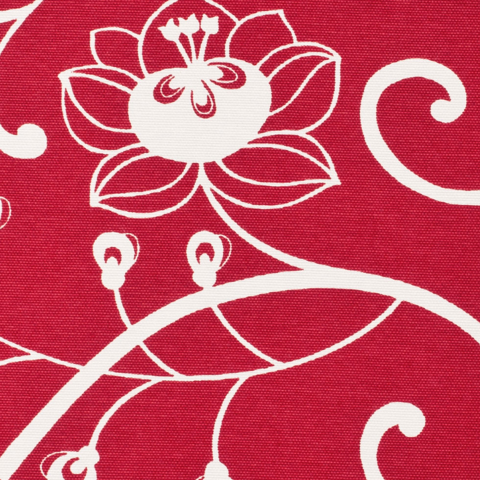 Off-White/Primary Red Floral Canvas - Joann Fabrics