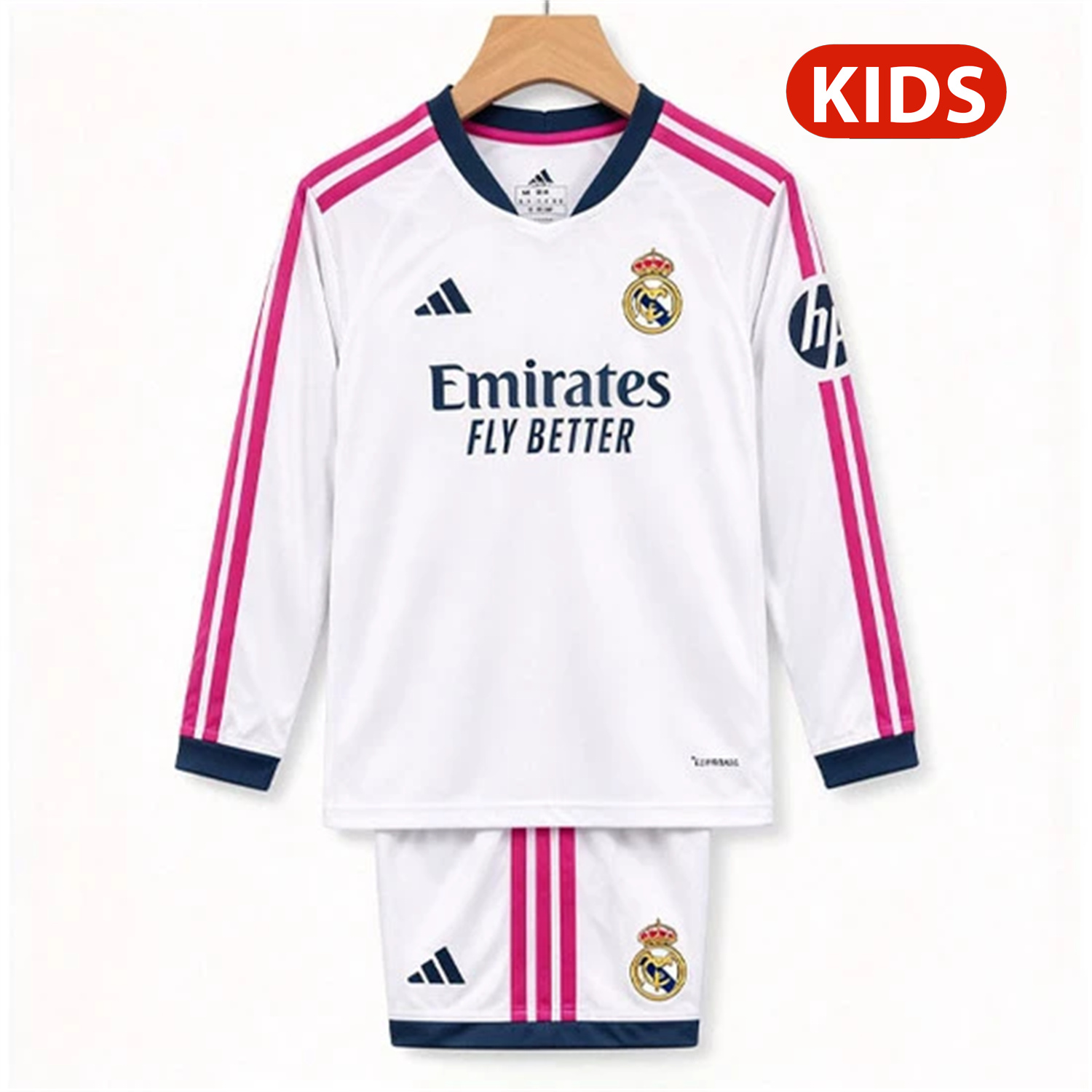 Real Madrid 26-27 Home Long Sleeves Kids Kit - UnitedFutballJersey