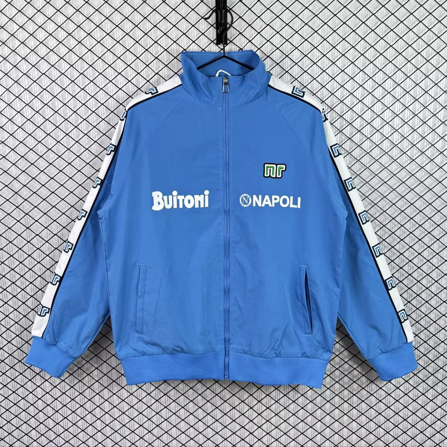 Retro Napoli 1987-88 Blue Windbreaker - UnitedFutballJersey