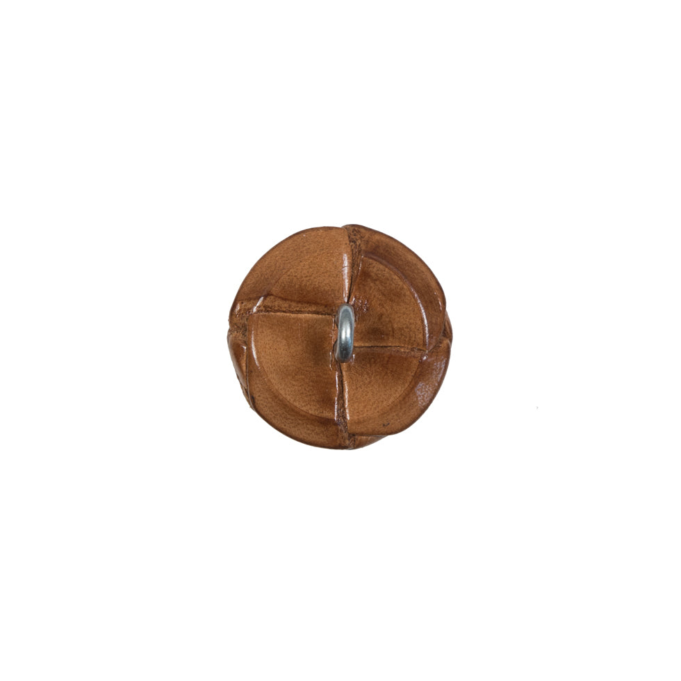 Lacquered Natural Leather Button - 20L/12.5mm - Joann Fabrics