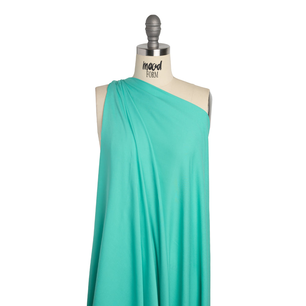 Rayon Challis - Turquoise - Mood Exclusive Vivian Collection - Joann Fabrics