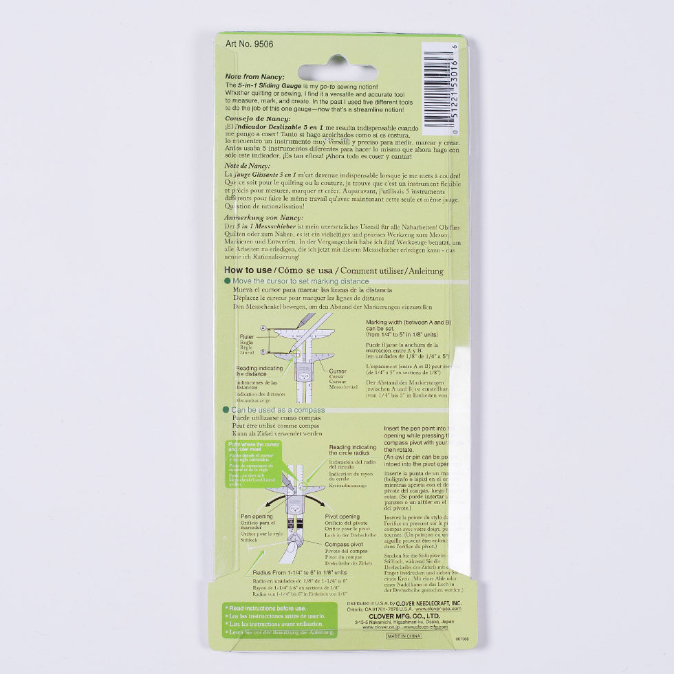 Clover 5-in-1 Sliding Gauge - Joann Fabrics