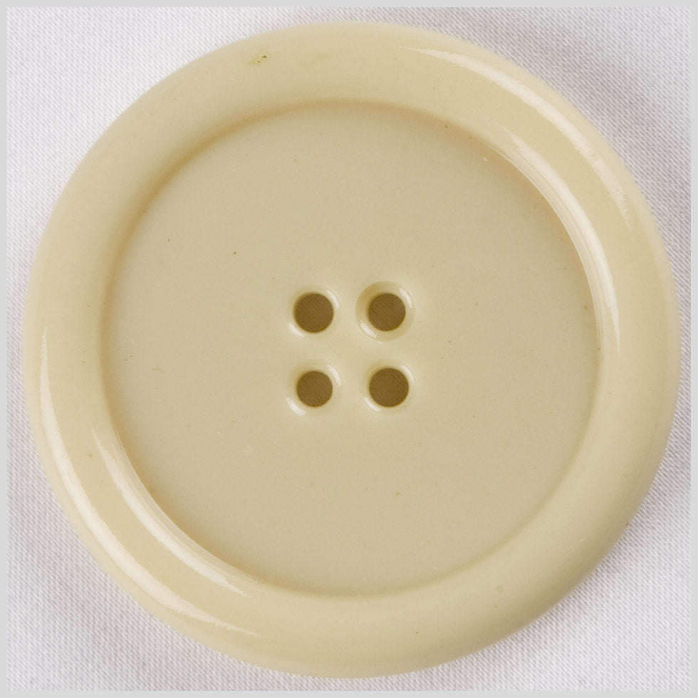 Faded Bone Time Shaped Rim 4-Hole Plastic Button - 66L/42mm - Joann Fabrics