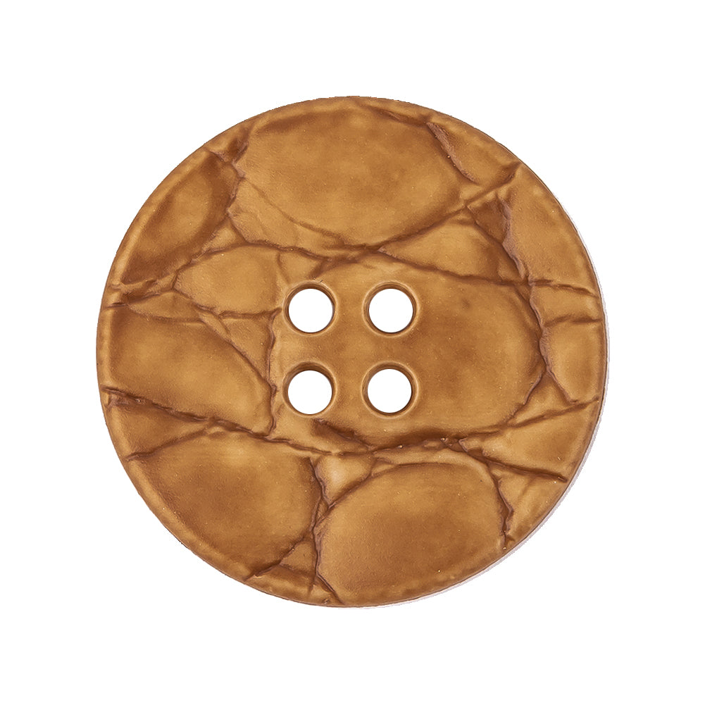 Italian Matte Luggage Abstract Molded 4-Hole Faux Leather Button - 44L/28mm - Joann Fabrics