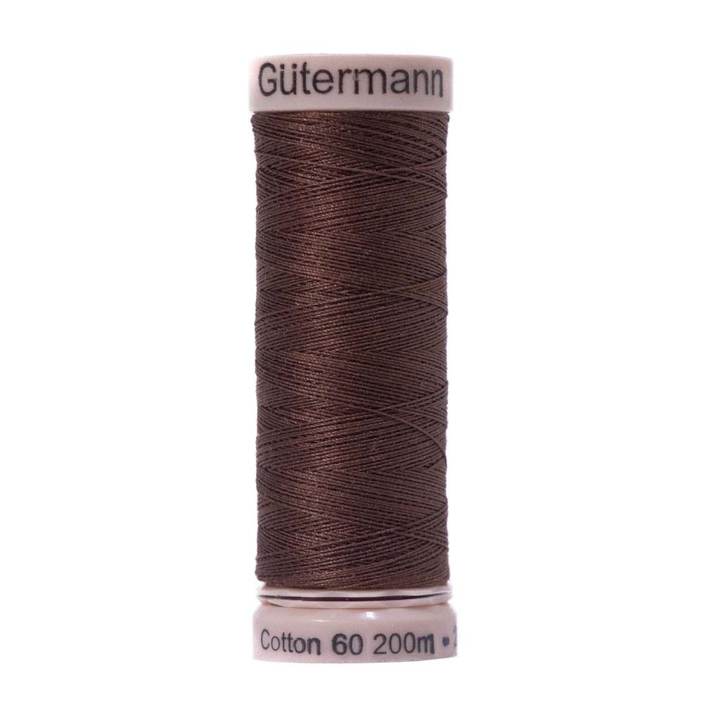 Gutermann 60 Wt Natural Cotton Thread 200m - 3060 Brown - Joann Fabrics